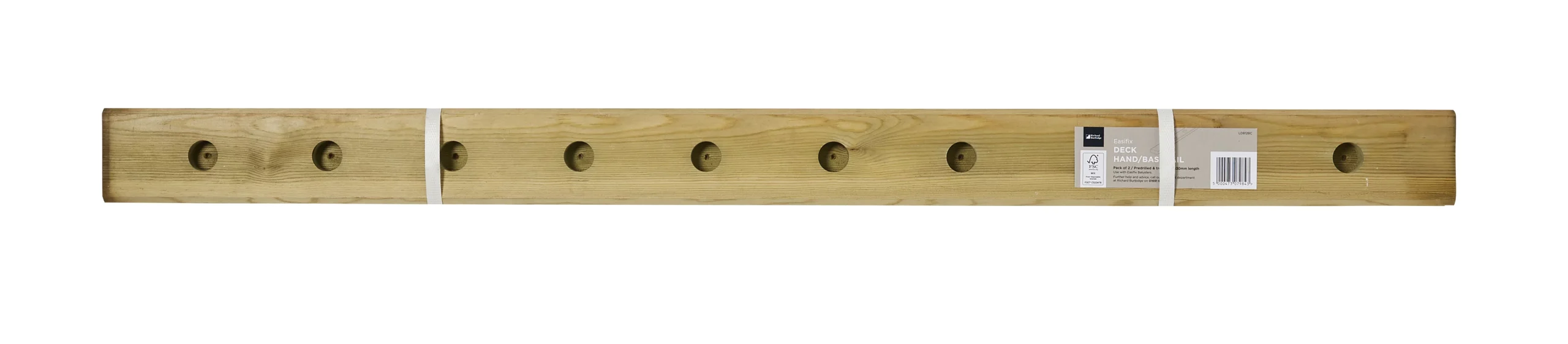 Richard Burbidge Redwood Green Deck Rail (L)1.13m (W)80mm, Pack Of 2 2 Richard Burbidge Redwood Green Deck Rail (L)1.13m (W)80mm, Pack Of 2 - Image 2