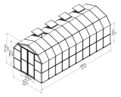Rion Grand Gardner Green 8x20 Greenhouse 14 Rion Grand Gardner Green 8x20 Greenhouse -Garden Outdoor Store rion grand gardner green 8x20 greenhouse7290103121648 01t scaled