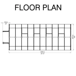 Rion Grand Gardner Green 8x20 Greenhouse 15 Rion Grand Gardner Green 8x20 Greenhouse -Garden Outdoor Store rion grand gardner green 8x20 greenhouse7290103121648 02t