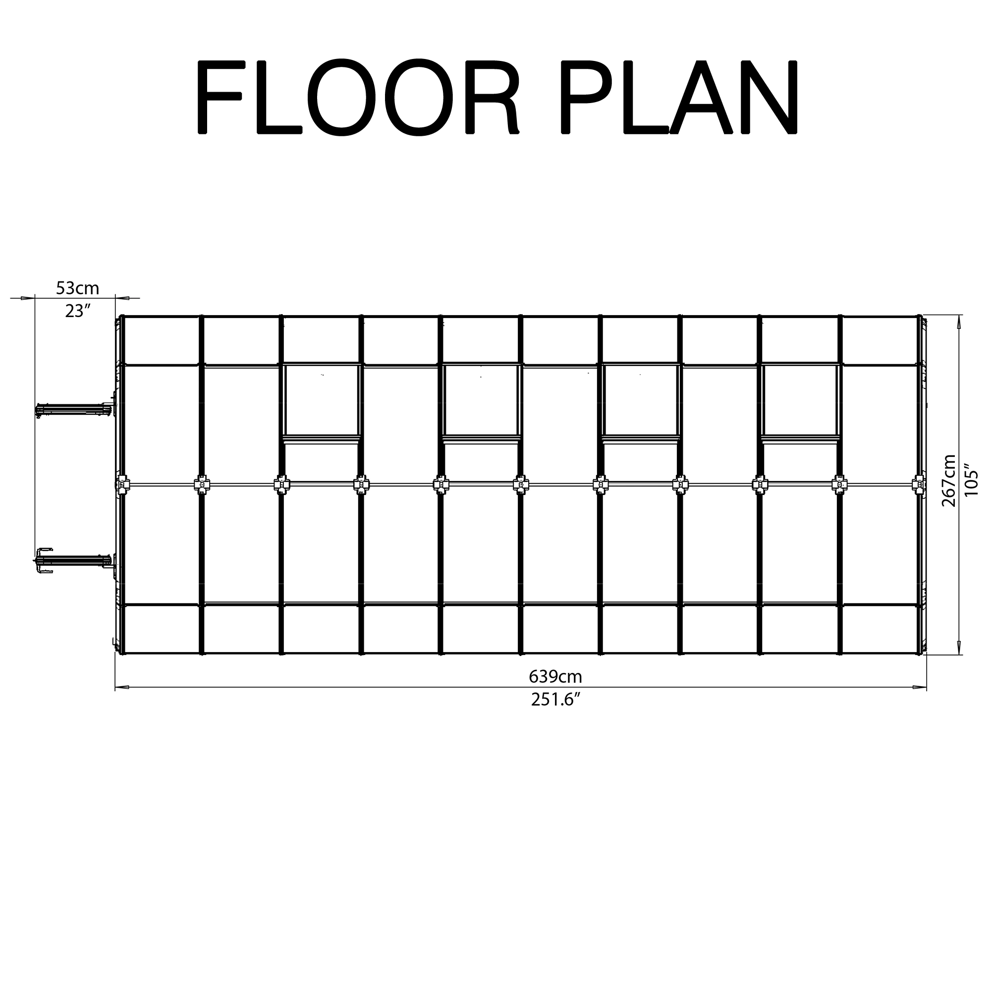 Rion Grand Gardner Green 8x20 Greenhouse 8 Rion Grand Gardner Green 8x20 Greenhouse - Image 8