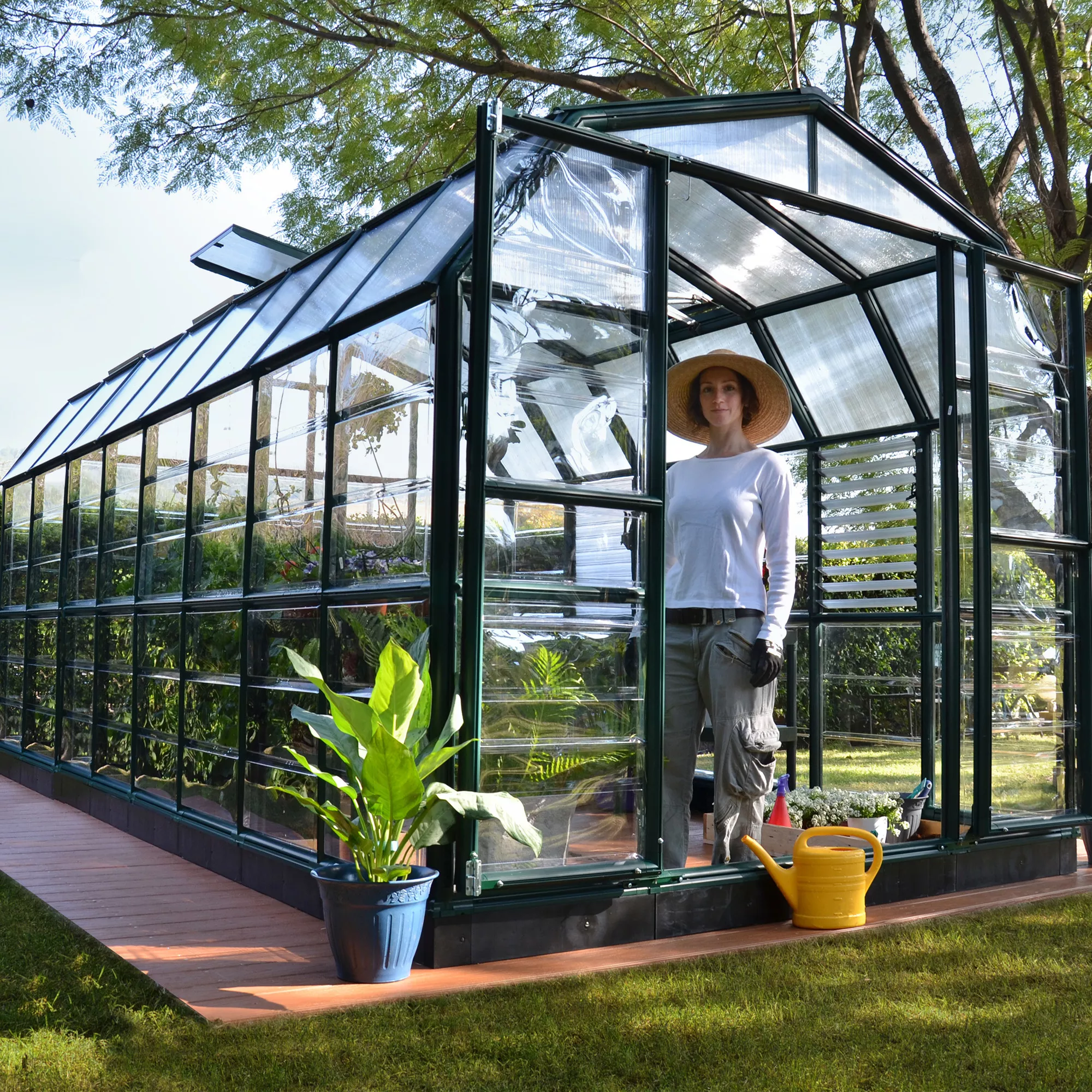 Rion Grand Gardner Green 8x20 Greenhouse 5 Rion Grand Gardner Green 8x20 Greenhouse - Image 5
