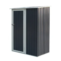 Rowlinson Trentvale 5x3 Pent Dark Grey Metal Shed