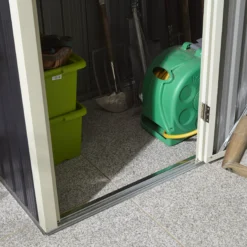 Rowlinson Trentvale 5x3 Pent Dark Grey Metal Shed -Garden Outdoor Store rowlinson trentvale 5x3 pent dark grey metal shed5013856206347 38c bq