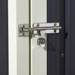 Rowlinson Trentvale 5x3 Pent Dark Grey Metal Shed -Garden Outdoor Store rowlinson trentvale 5x3 pent dark grey metal shed5013856206347 39c bq