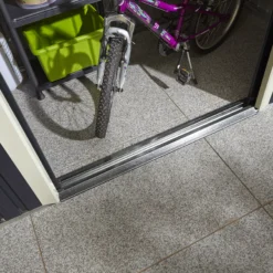 Rowlinson Trentvale 8x4 Pent Dark Grey Metal Shed -Garden Outdoor Store rowlinson trentvale 8x4 pent dark grey metal shed5013856206323 38c bq