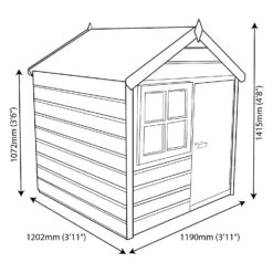 Shire 4x4 Woodbury Whitewood Pine Playhouse Assembly Required -Garden Outdoor Store shire 4x4 woodbury whitewood pine playhouse assembly required5397007006513 01t BQ