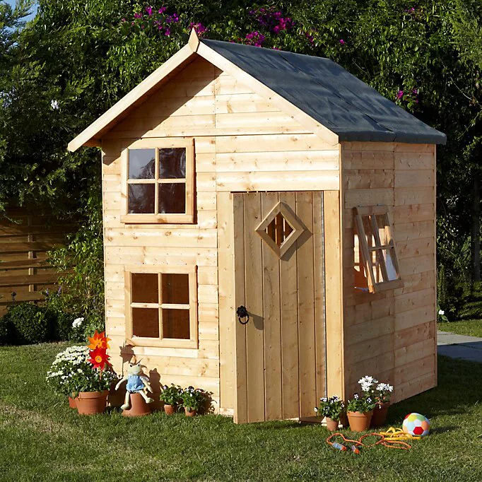 Shire 5x5 Croft Whitewood Pine Playhouse Assembly Service Included 1 Shire 5x5 Croft Whitewood Pine Playhouse Assembly Service Included