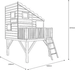Shire 6x4 Command Post Whitewood Pine Playhouse Assembly Required -Garden Outdoor Store shire 6x4 command post whitewood pine playhouse assembly required5397007006452 01t bq