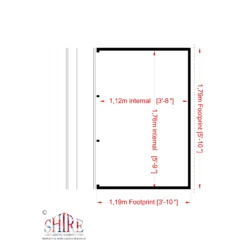 Shire 6x4 Jailhouse Whitewood Pine Playhouse Assembly Required -Garden Outdoor Store shire 6x4 jailhouse whitewood pine playhouse assembly required5019804111695 02t