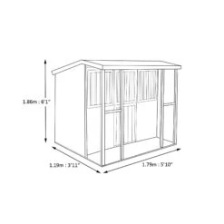 Shire 6x4 Jailhouse Whitewood Pine Playhouse Assembly Required -Garden Outdoor Store shire 6x4 jailhouse whitewood pine playhouse assembly required5019804111695 03t