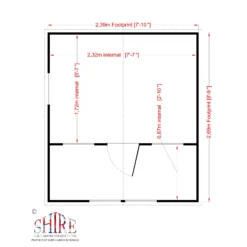 Shire 8x9 Lodge Whitewood Pine Playhouse Assembly Service Included -Garden Outdoor Store shire 8x9 lodge whitewood pine playhouse assembly service included5019804111848 02t