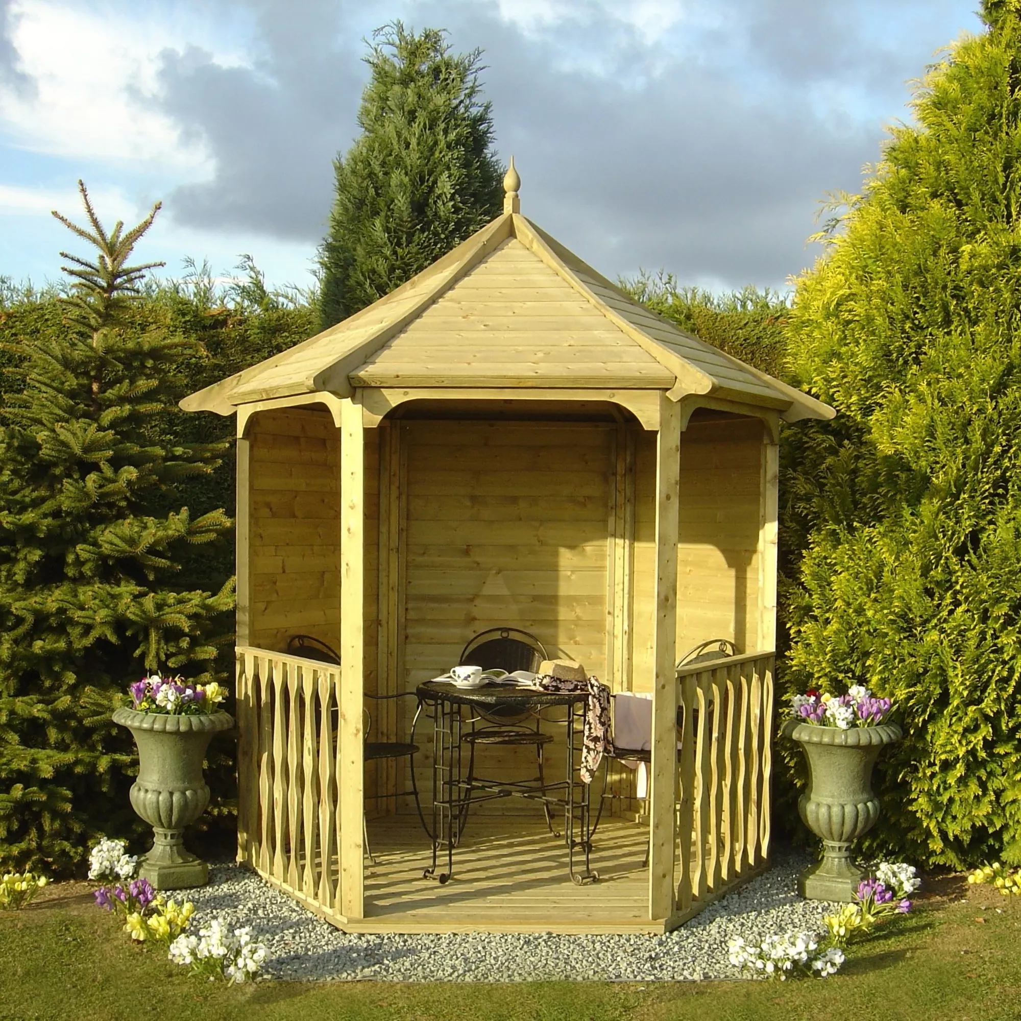 Shire Arbour, (H)2600mm (W)2160mm (D)1870mm - Assembly Required 1 Shire Arbour, (H)2600mm (W)2160mm (D)1870mm - Assembly Required