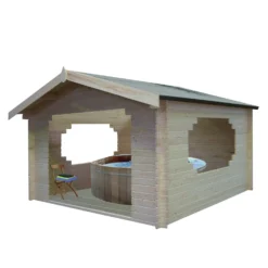 Shire Bere 11x11 Apex Tongue & Groove Wooden Cabin - Base Not Included