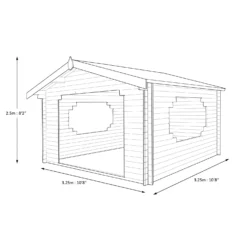 Shire Bere 11x11 Apex Tongue & Groove Wooden Cabin - Base Not Included -Garden Outdoor Store shire bere 11x11 apex tongue groove wooden cabin base not included5019804112548 01t scaled