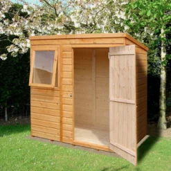 Shire Caldey 6x4 Ft Pent Shiplap Wooden Shed With Floor (Base Included) 11 Shire Caldey 6x4 Ft Pent Shiplap Wooden Shed With Floor (Base Included) -Garden Outdoor Store shire caldey 6x4 ft pent shiplap wooden shed with floor base included 5019804665433 01i bq