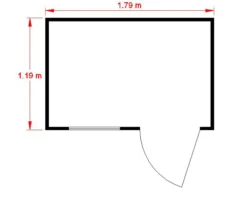 Shire Caldey 6x4 Ft Pent Shiplap Wooden Shed With Floor (Base Included) 13 Shire Caldey 6x4 Ft Pent Shiplap Wooden Shed With Floor (Base Included) -Garden Outdoor Store shire caldey 6x4 ft pent shiplap wooden shed with floor base included 5019804665433 02t