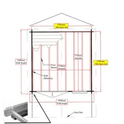 Shire Cannock 10x10 Ft Toughened Glass Apex Tongue & Groove Wooden Cabin With Felt Tile Roof -Garden Outdoor Store shire cannock 10x10 ft toughened glass apex tongue groove wooden cabin with felt tile roof5019804111305 02t