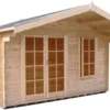 Shire Cannock 10x10 Glass Apex Tongue & Groove Wooden Cabin - Base Not Included