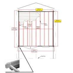 Shire Cannock 12x12 Ft Apex Tongue & Groove Wooden Cabin With Felt Tile Roof - Assembly Service Included -Garden Outdoor Store shire cannock 12x12 ft apex tongue groove wooden cabin with felt tile roof assembly service included5019804111374 02t