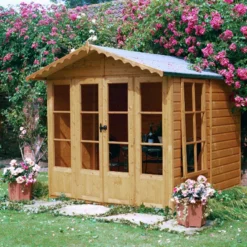 Shire Kensington 7x7 Glass Apex Shiplap Wooden Summer House - Base Not Included 13 Shire Kensington 7x7 Glass Apex Shiplap Wooden Summer House - Base Not Included -Garden Outdoor Store shire kensington 7x7 glass apex shiplap wooden summer house base not included5019804198788 01i bq