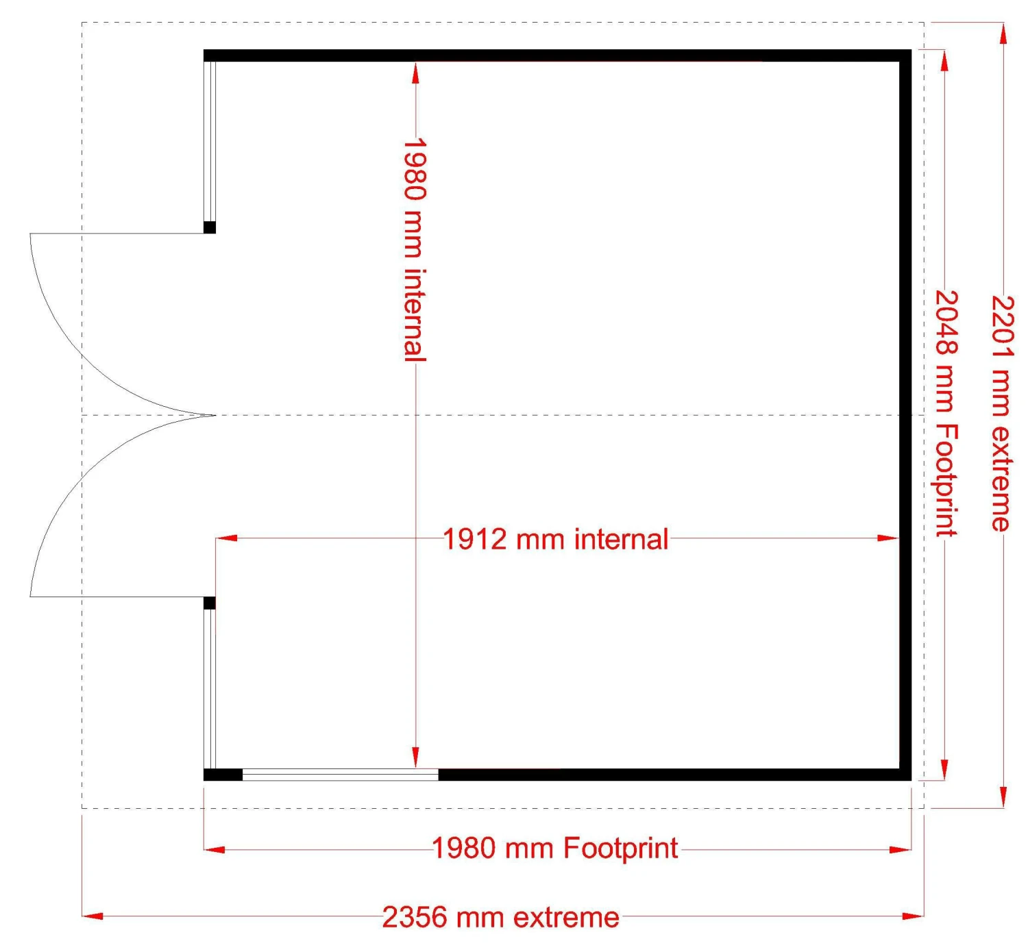 Shire Kensington 7x7 Glass Apex Shiplap Wooden Summer House - Base Not Included 7 Shire Kensington 7x7 Glass Apex Shiplap Wooden Summer House - Base Not Included - Image 7