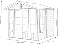 Shire Kensington 7x7 Glass Apex Shiplap Wooden Summer House - Base Not Included 15 Shire Kensington 7x7 Glass Apex Shiplap Wooden Summer House - Base Not Included -Garden Outdoor Store shire kensington 7x7 glass apex shiplap wooden summer house base not included5019804198788 03t