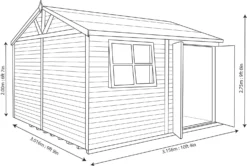Shire Mammoth 10x10 Glass Apex Wooden Workshop - Base Not Included 13 Shire Mammoth 10x10 Glass Apex Wooden Workshop - Base Not Included -Garden Outdoor Store shire mammoth 10x10 glass apex wooden workshop base not included5019804103133 03t