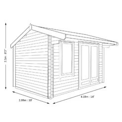 Shire Marlborough 10x14 Toughened Glass Apex Tongue & Groove Wooden Cabin - Base Not Included 15 Shire Marlborough 10x14 Toughened Glass Apex Tongue & Groove Wooden Cabin - Base Not Included -Garden Outdoor Store shire marlborough 10x14 toughened glass apex tongue groove wooden cabin base not included5019804112401 03t