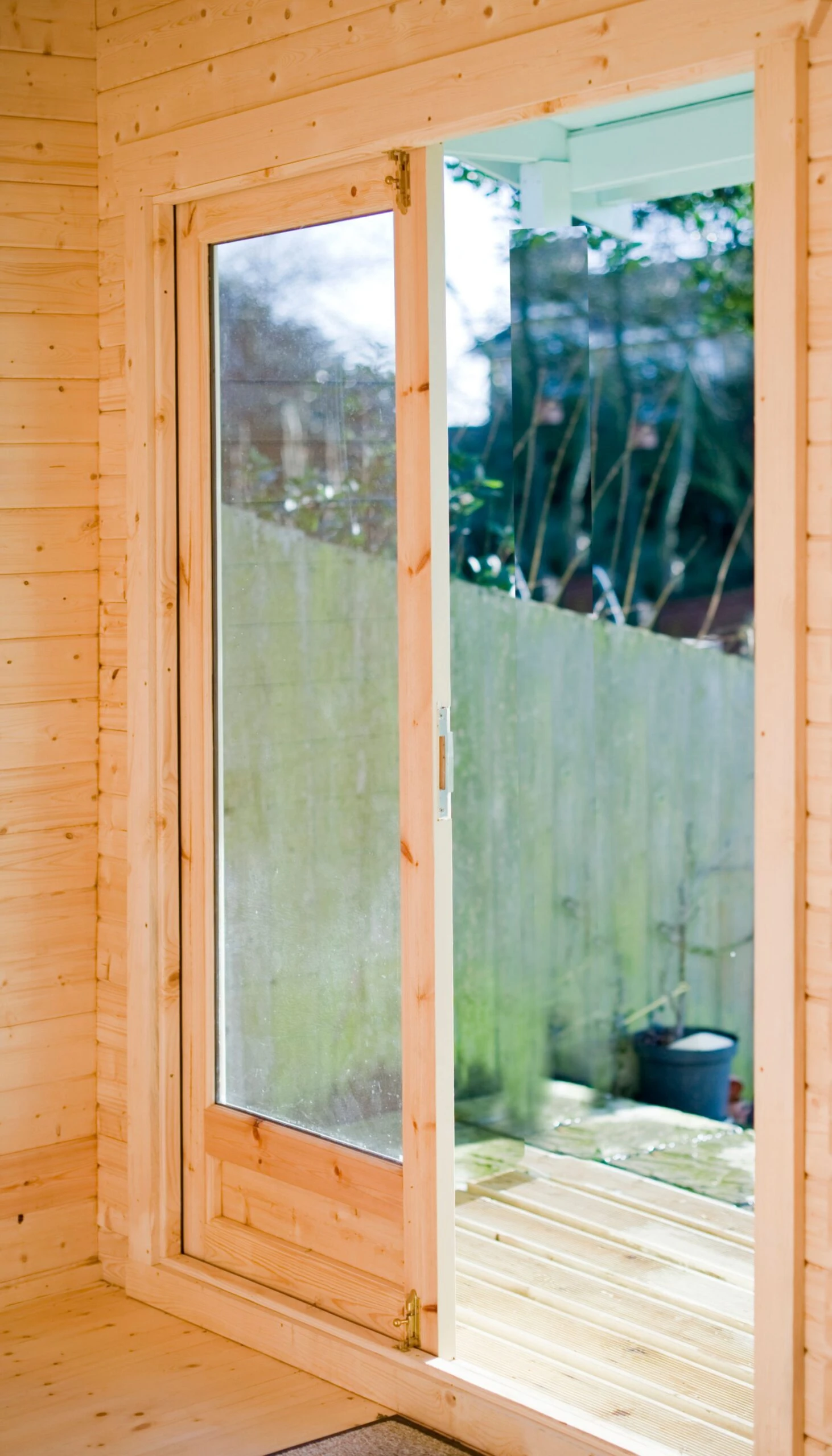 Shire Marlborough 10x14 Toughened Glass Apex Tongue & Groove Wooden Cabin - Base Not Included 5 Shire Marlborough 10x14 Toughened Glass Apex Tongue & Groove Wooden Cabin - Base Not Included - Image 5