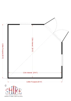 Shire Murrow 10x10 Ft Pent Shiplap Wooden Shed With Floor - Assembly Service Included -Garden Outdoor Store shire murrow 10x10 ft pent shiplap wooden shed with floor assembly service included5019804010103 02t bq