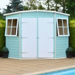 Shire Murrow 10x10 Ft Pent Shiplap Wooden Shed With Floor -Garden Outdoor Store shire murrow 10x10 ft pent shiplap wooden shed with floor5019804101009 07bq