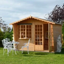 Shire Sandringham 10x8 Glass Apex Shiplap Wooden Summer House - Base Not Included 9 Shire Sandringham 10x8 Glass Apex Shiplap Wooden Summer House - Base Not Included -Garden Outdoor Store shire sandringham 10x8 glass apex shiplap wooden summer house base not included5019804891443 01i bq