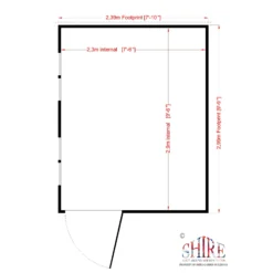 Shire Security Cabin 10x8 Ft Pent Shiplap Wooden Shed With Floor -Garden Outdoor Store shire security cabin 10x8 ft pent shiplap wooden shed with floor5019804112203 02t