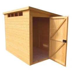 Shire Security Cabin 10x8 Ft Pent Shiplap Wooden Shed With Floor