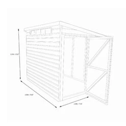 Shire Security Cabin 10x8 Ft Pent Shiplap Wooden Shed With Floor -Garden Outdoor Store shire security cabin 10x8 ft pent shiplap wooden shed with floor5019804112203 03t