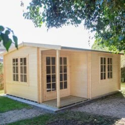 Shire Twyford 16x17 Glass Apex Tongue & Groove Wooden Cabin - Base Not Included -Garden Outdoor Store shire twyford 16x17 glass apex tongue groove wooden cabin base not included5019804111497 03i bq