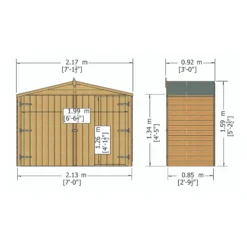 Shire Wooden Apex Bike Store -Garden Outdoor Store shire wooden apex bike store5060490130361 02t bq