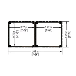 Shire Wooden Bin Storage -Garden Outdoor Store shire wooden bin storage5060490133256 02t bq