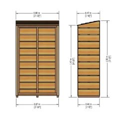 Shire Wooden Tall Log Store 9 Shire Wooden Tall Log Store -Garden Outdoor Store shire wooden tall log store5060490131221 01t bq
