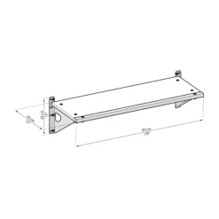 Skylight White Internal Shelf Kit (W)847mm (D)305mm 11 Skylight White Internal Shelf Kit (W)847mm (D)305mm -Garden Outdoor Store skylight white internal shelf kit w 847mm d 305mm7290108130225 01t BQ