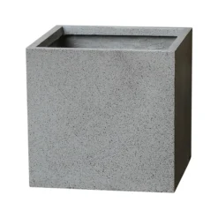 Verve Abava Grey Terrazzo Square Planter