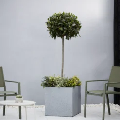 Verve Abava Grey Terrazzo Square Planter -Garden Outdoor Store verve abava grey terrazzo square planter5059340327532 01i scaled