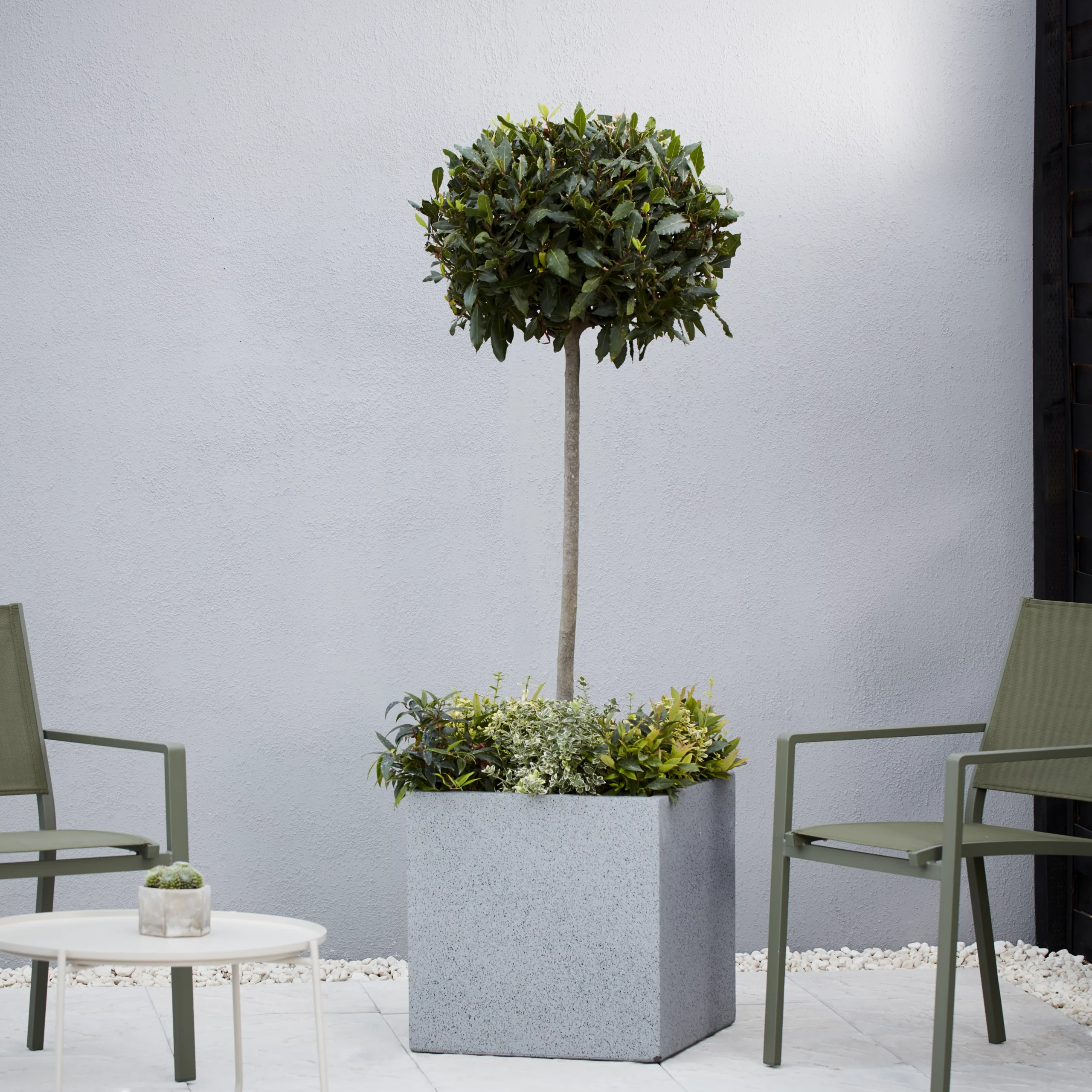 Verve Abava Grey Terrazzo Square Planter 3 Verve Abava Grey Terrazzo Square Planter - Image 3