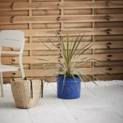 Verve Barcău Blue Ceramic Round Plant Pot (Dia)30cm 5 Verve Barcău Blue Ceramic Round Plant Pot (Dia)30cm -Garden Outdoor Store verve barcau blue ceramic round plant pot dia 30cm5059340327730 01i scaled