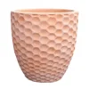 Verve Gudenå Natural Terracotta Honeycomb Circular Plant Pot (Dia)42cm