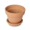 Verve Laleh Terracotta Circular Plant Pot (Dia)13.5cm, Pack Of 3