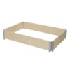 Verve Large Pine & Steel Rectangular Raised Bed Kit 0.96m²
