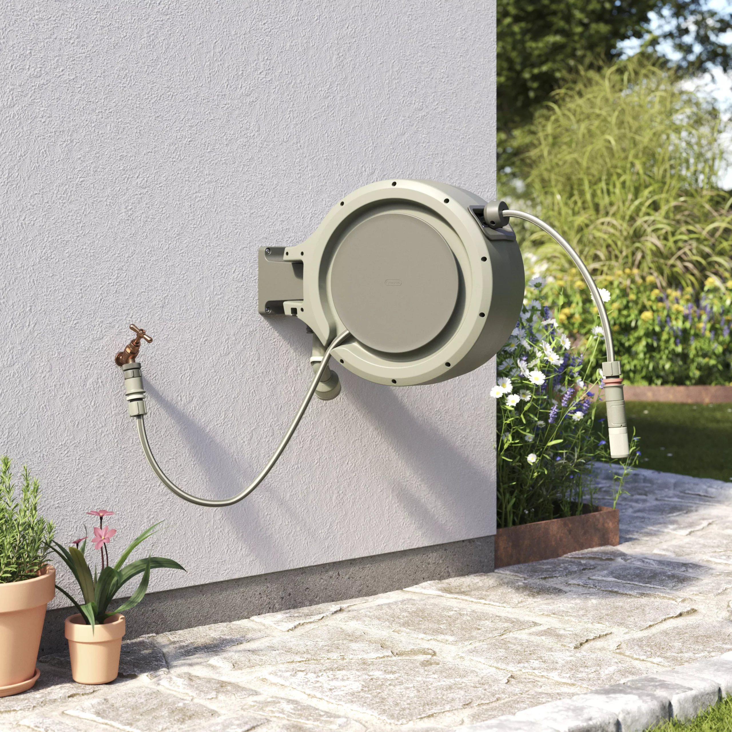 Verve Wall-mounted Auto Hose Reel Set (L)25m 4 Verve Wall-mounted Auto Hose Reel Set (L)25m - Image 4