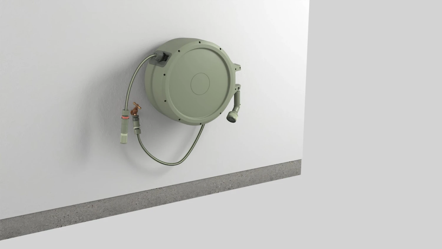 Verve Wall-mounted Auto Hose Reel Set (L)25m 2 Verve Wall-mounted Auto Hose Reel Set (L)25m - Image 2