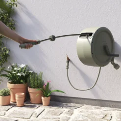 Verve Wall-mounted Manual Hose Reel Set (L)25m 11 Verve Wall-mounted Manual Hose Reel Set (L)25m -Garden Outdoor Store verve wall mounted manual hose reel set l 25m5059340250991 03i scaled